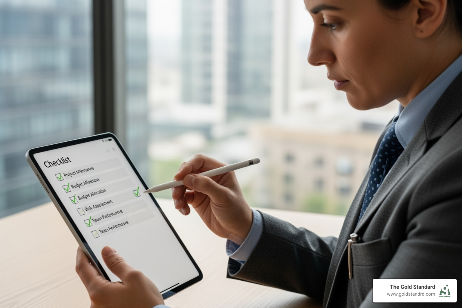 Person reviewing a checklist to evaluate consultants - New Jersey cannabis consultants