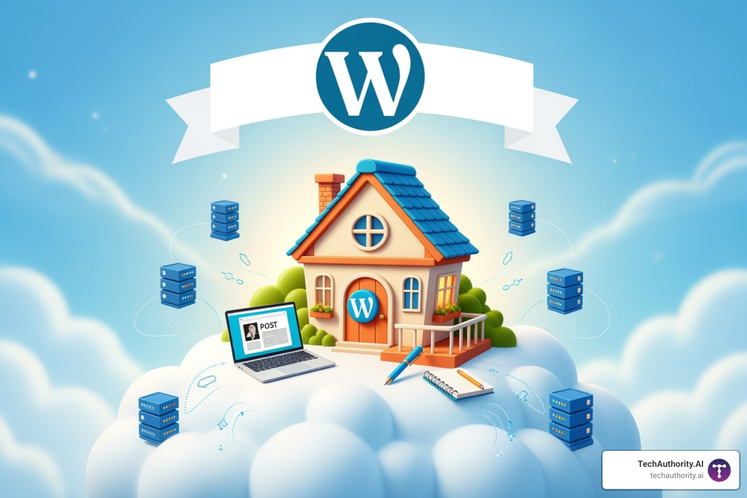 Image of a person celebrating in front of their new live website - WordPress hosting for bloggers