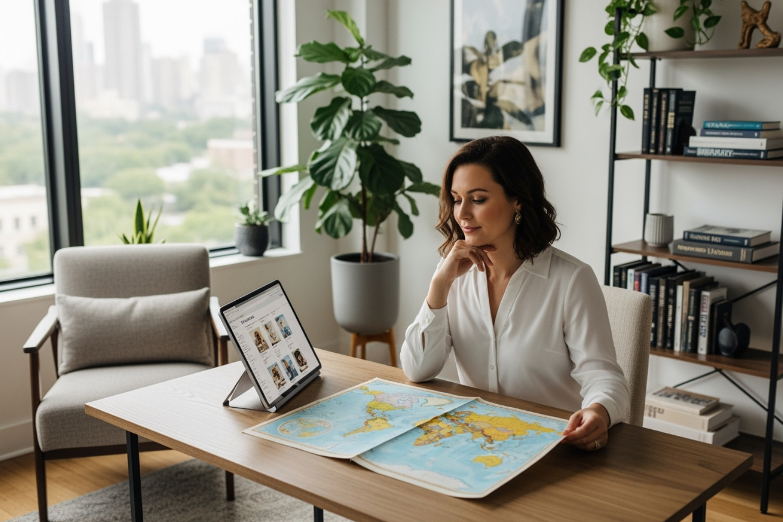 Confident therapist planning next destination - International therapy regulations