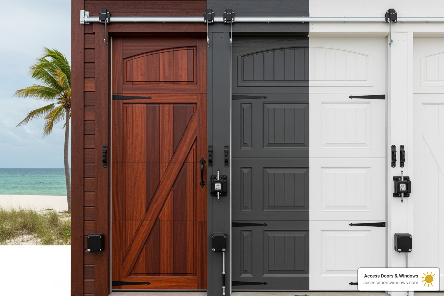 Different factors like location, material, and style affecting a price tag - how much does a hurricane proof garage door cost