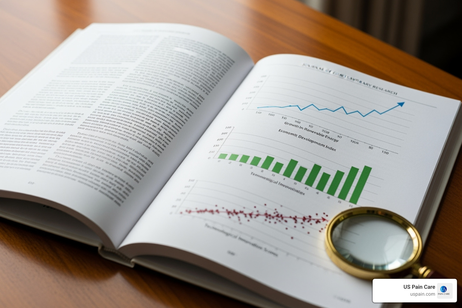 Image of a scientific journal or graph showing positive results - mckenzie treatment for low back pain