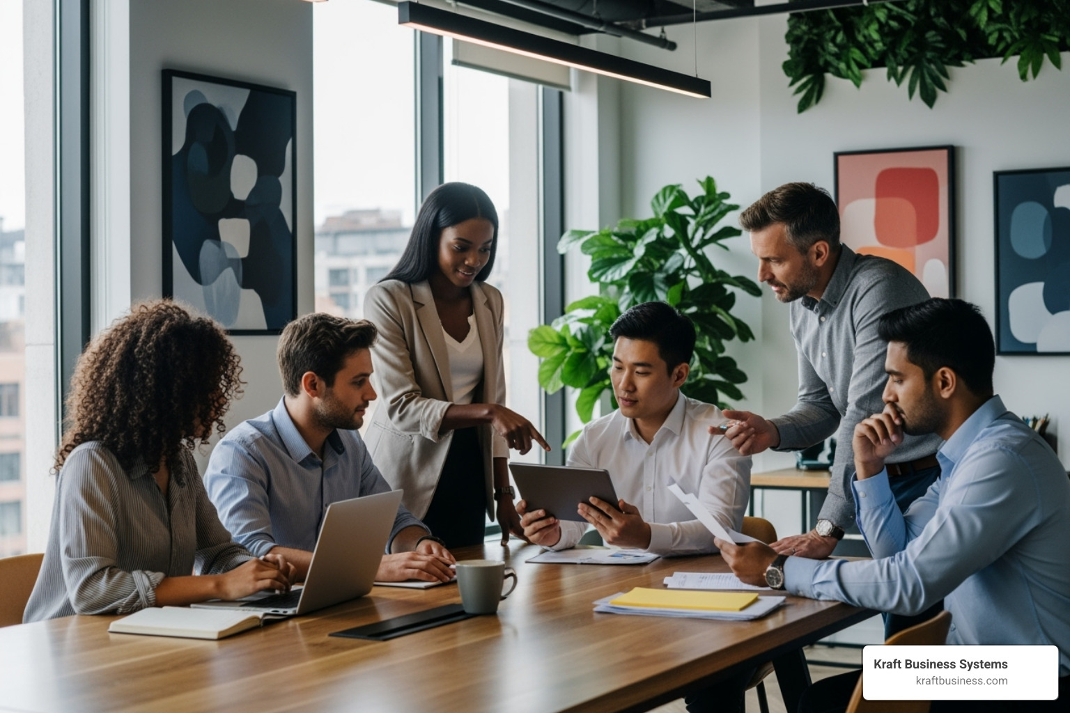 business team working confidently with a shield icon protecting their network