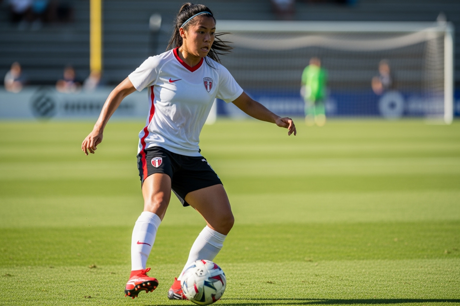 Trinity Rodman looking determined on the field -  trinity rodman