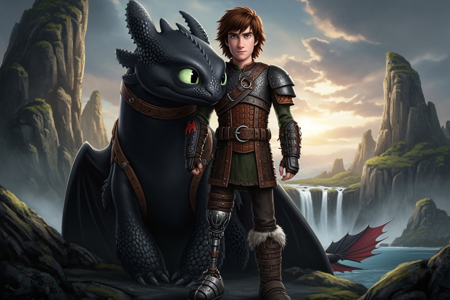 Concept art for the live-action 'How to Train Your Dragon' featuring Hiccup - mason thames
