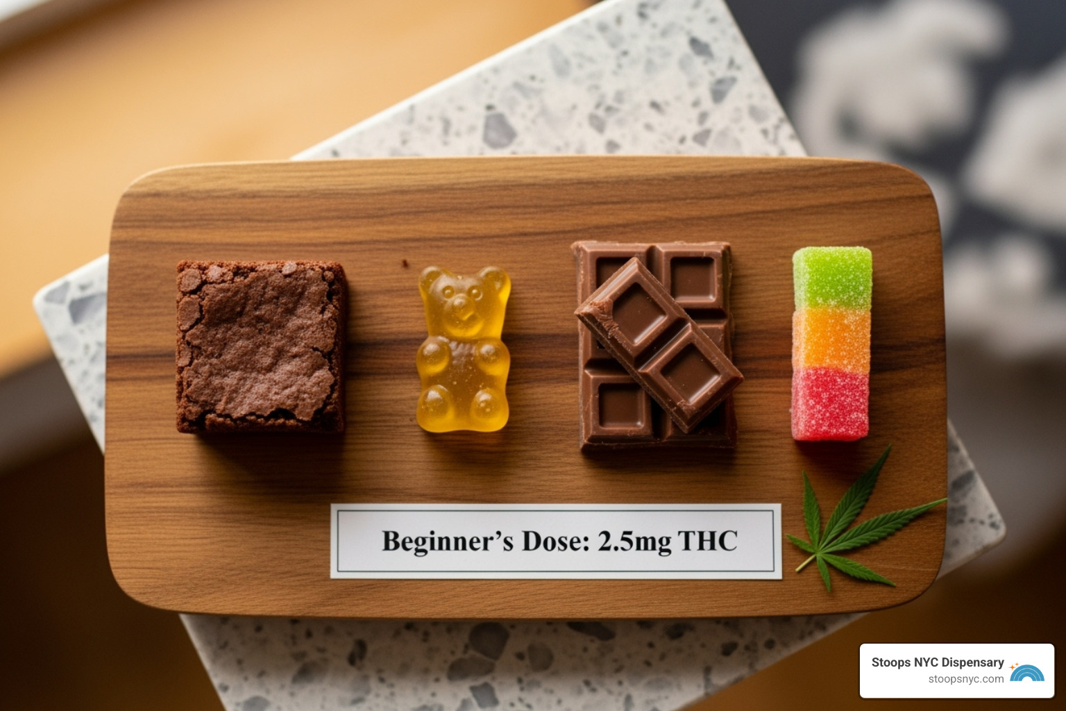 A cannabis edible product label with THC content circled - edibles for beginners A cannabis edible product label with THC content circled - edibles for beginners