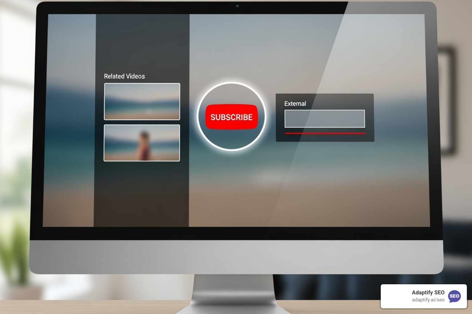 YouTube end screen with a website link element - youtube backlink seo