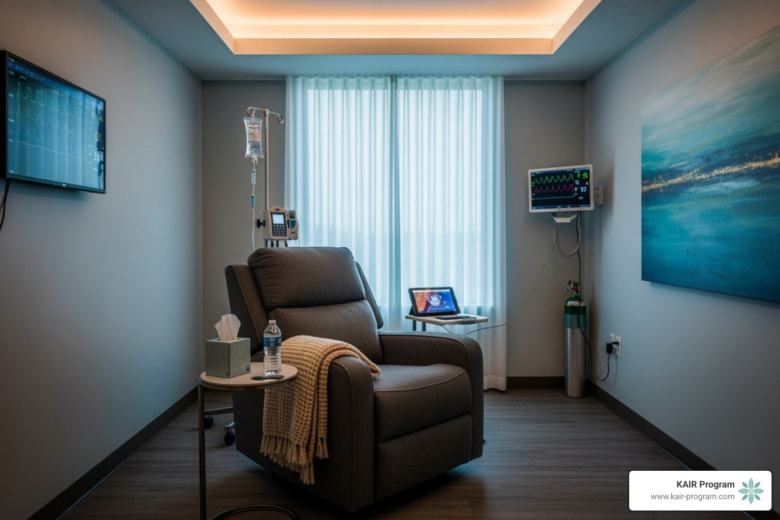 Comfortable, safe clinical setting for ketamine administration - ketamine therapy for trauma