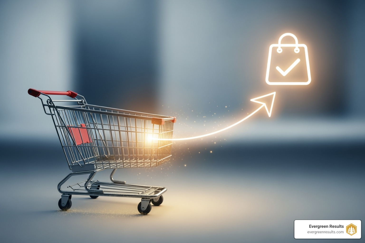 Visual workflow for an abandoned cart sequence - email marketing automation