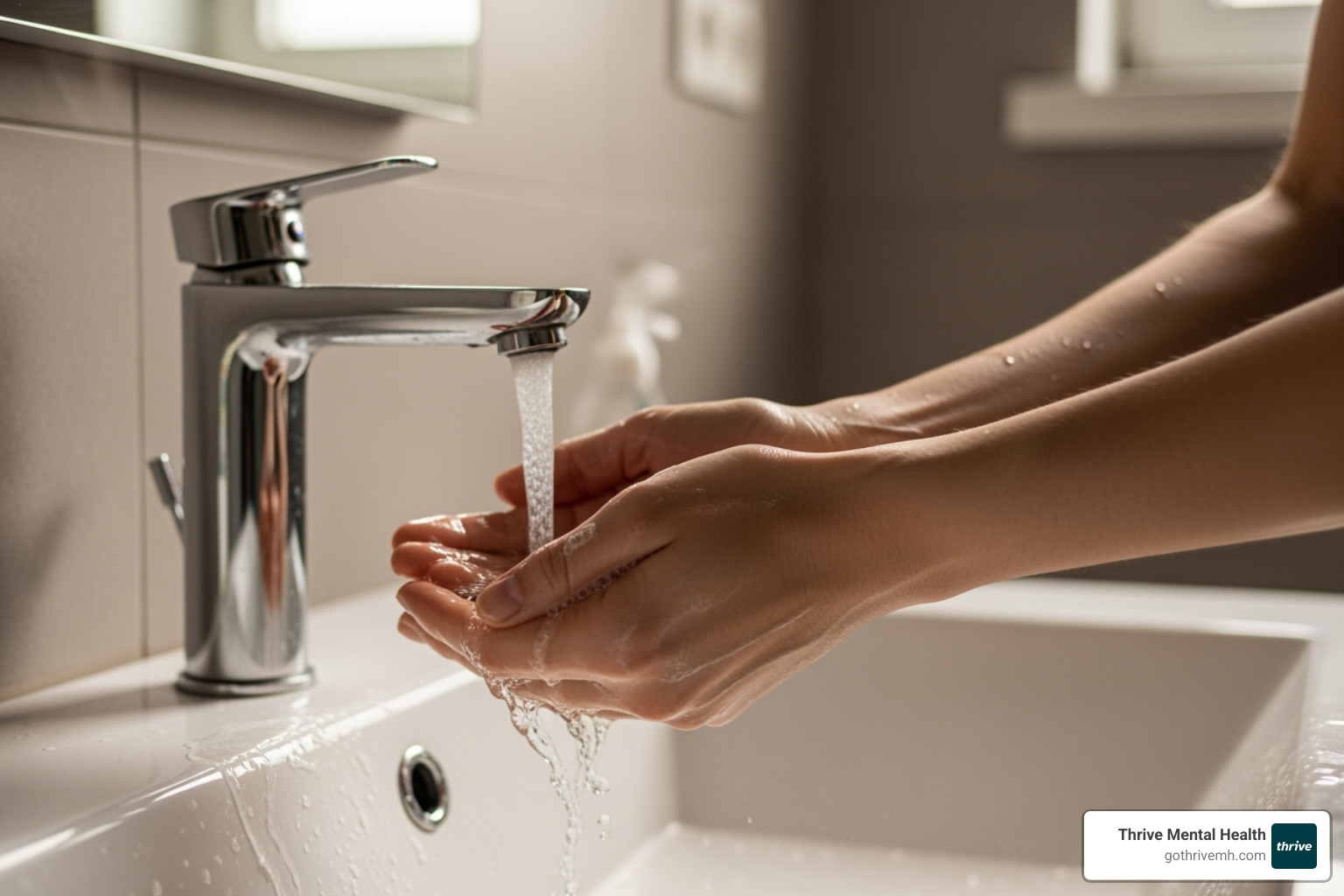 hands being washed repeatedly - ocd symptoms