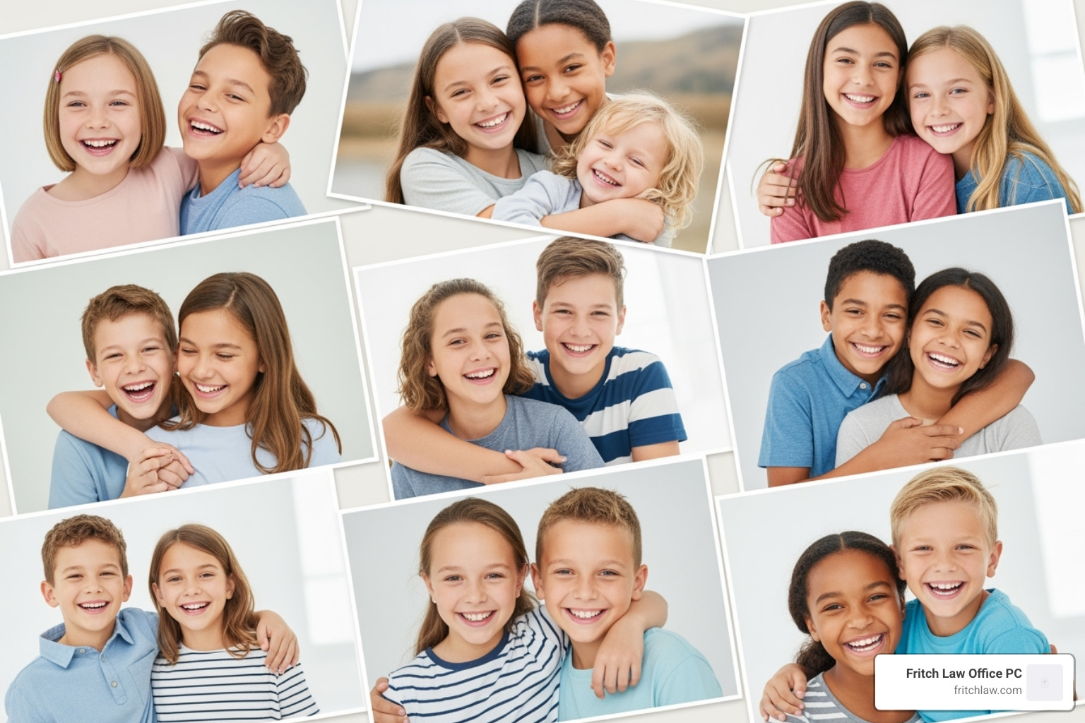collage of smiling older children and sibling groups - adopting from foster care indiana