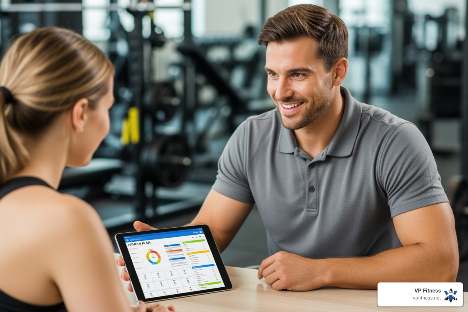 friendly personal trainer consultation - personalized fitness plans friendly personal trainer consultation - personalized fitness plans