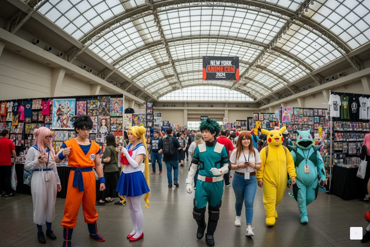Fans at an anime convention in New York City, such as Anime NYC - dan da dan season 2