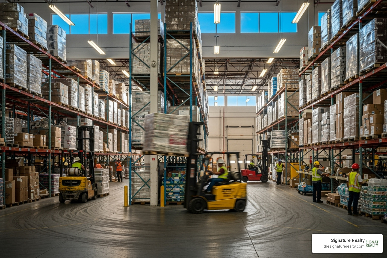 Busy industrial warehouse in Hialeah, FL - Tenant representation Florida
