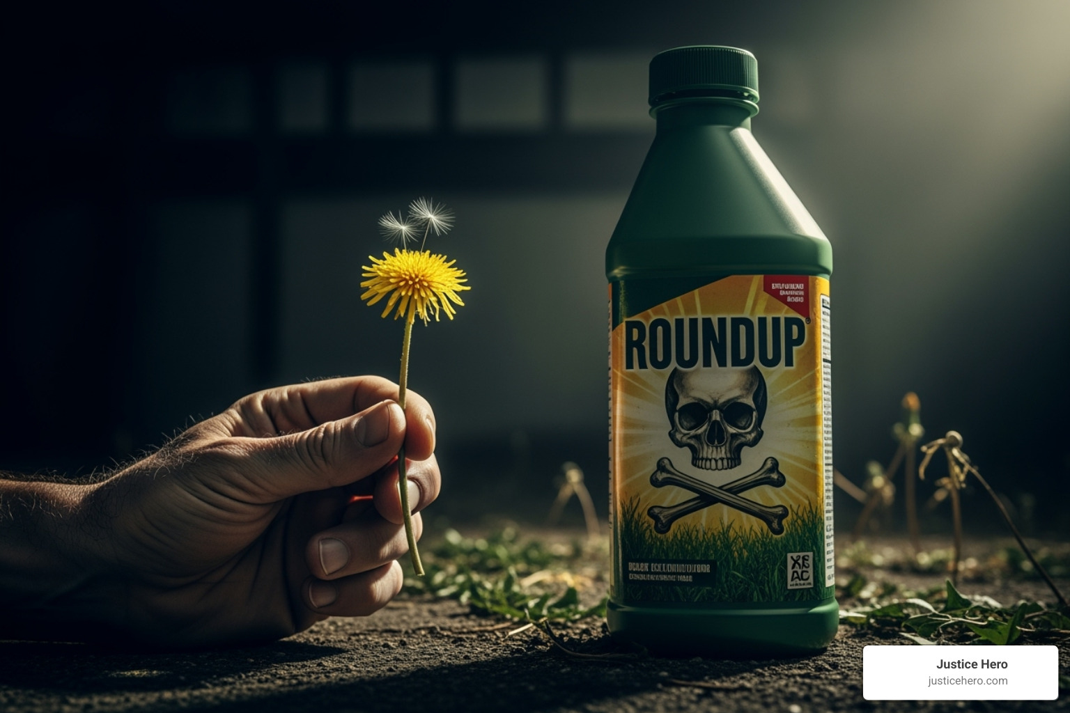 A legal document with a magnifying glass over it, symbolizing scrutiny and detail in legal proceedings - roundup cancer lawsuit