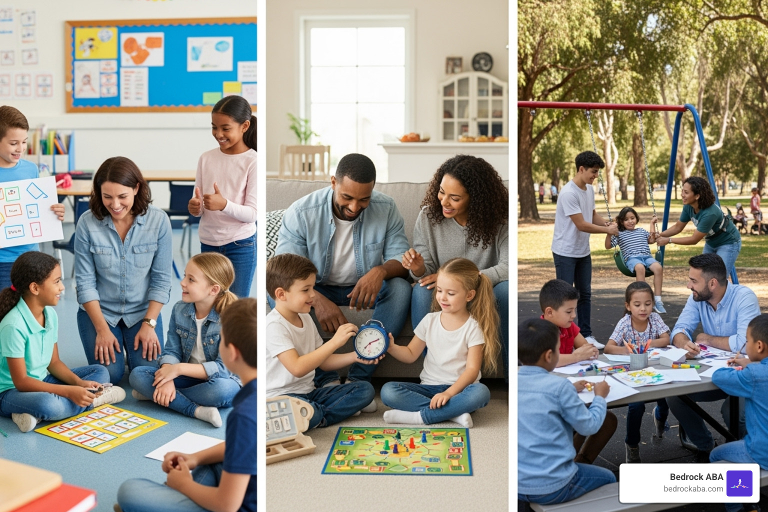 PBS being applied in a school, home, and community setting - positive behavior support