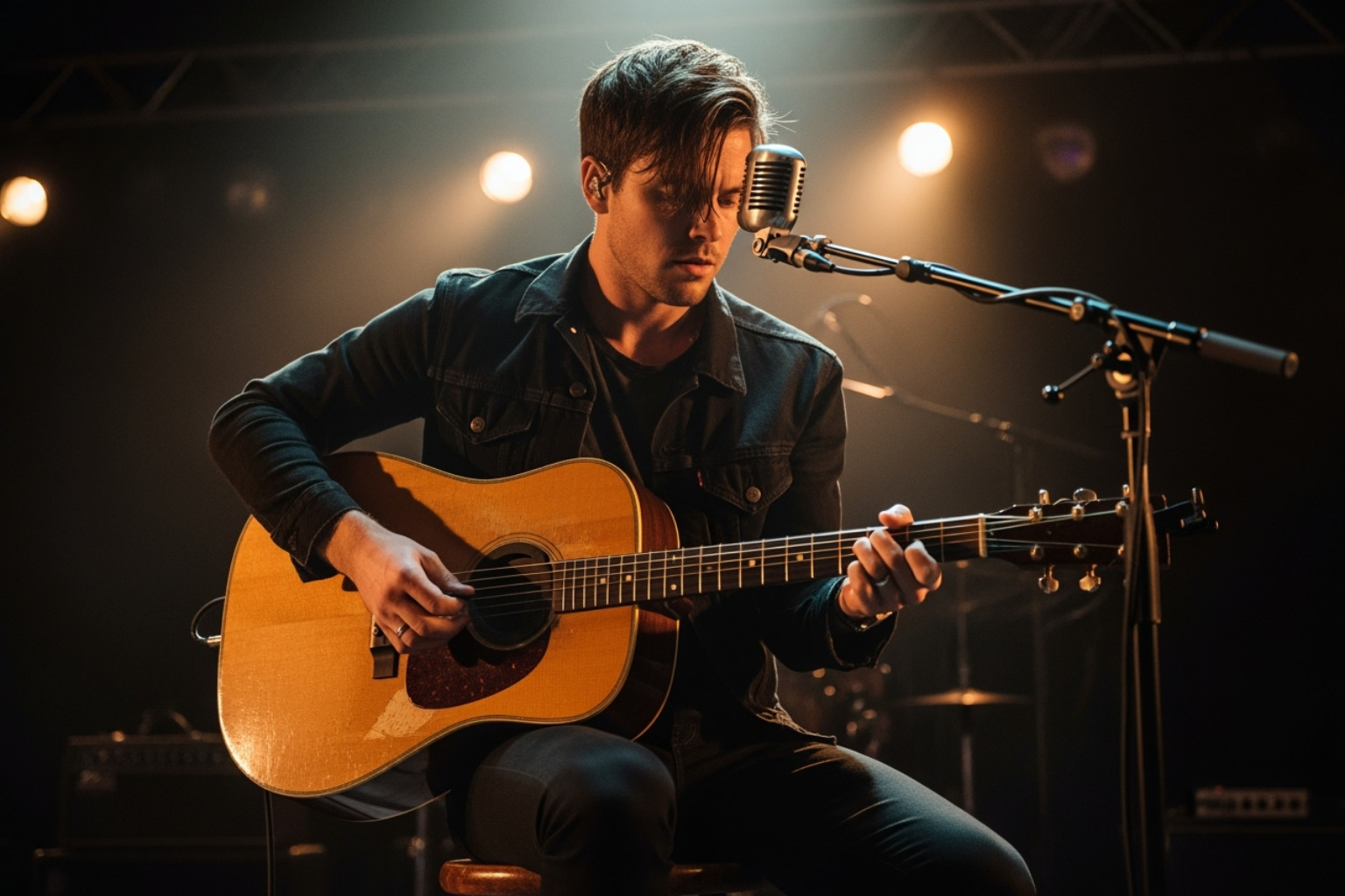 Jake Weary with a guitar -  jake weary