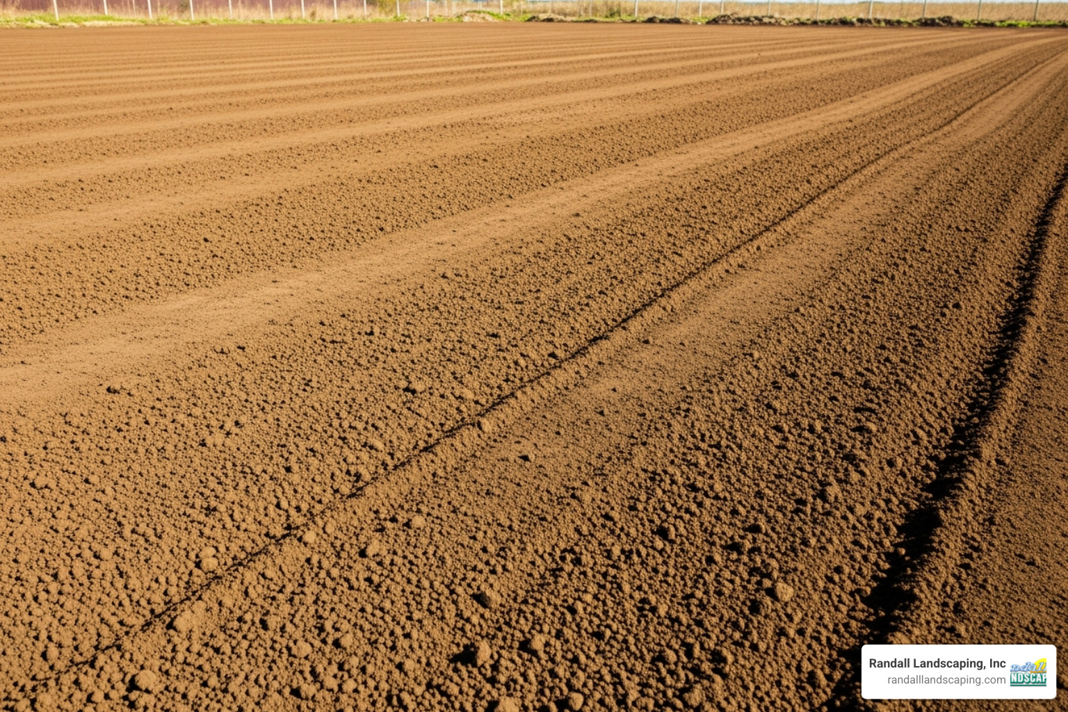 Properly graded and prepared soil bed ready for installation - Lawn Installations