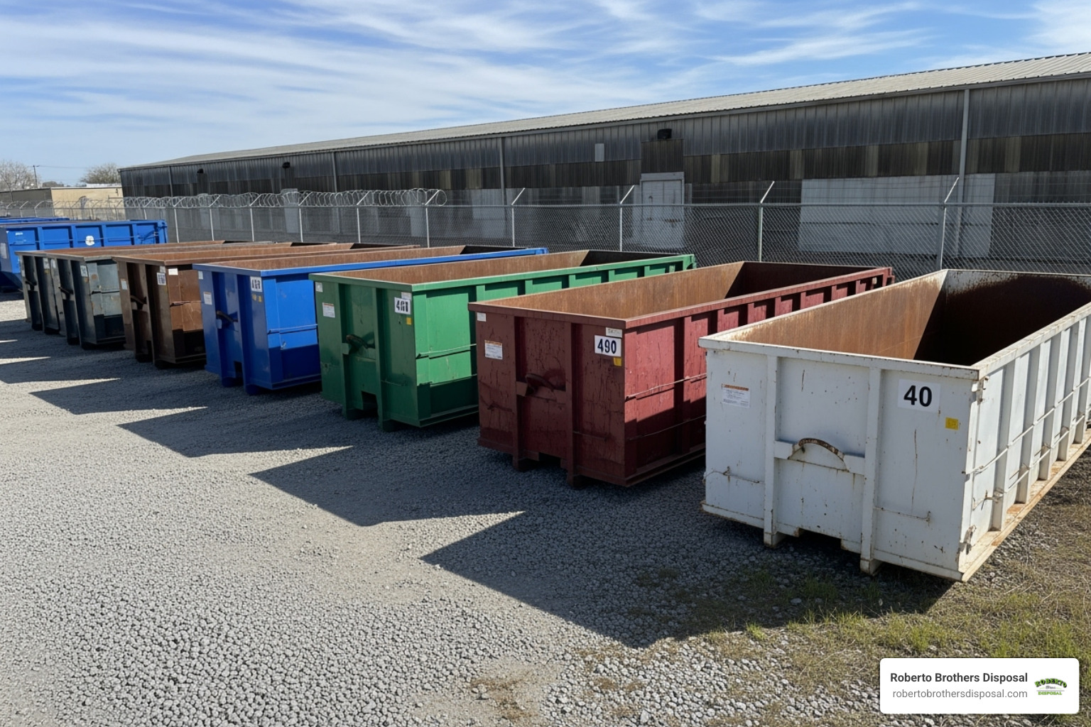 different dumpster sizes - dumpster companies