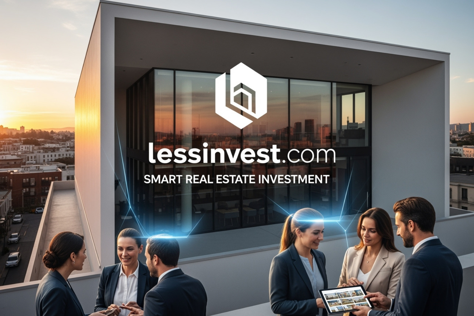 Chart showing projected investment growth over a 5-year hold period, illustrating cash flow and appreciation -  lessinvest.com real estate