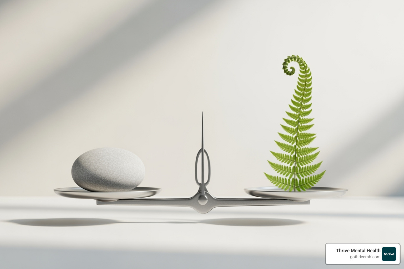 A scale balancing two concepts labeled "Acceptance" and "Change" - dialectical behavior therapy components