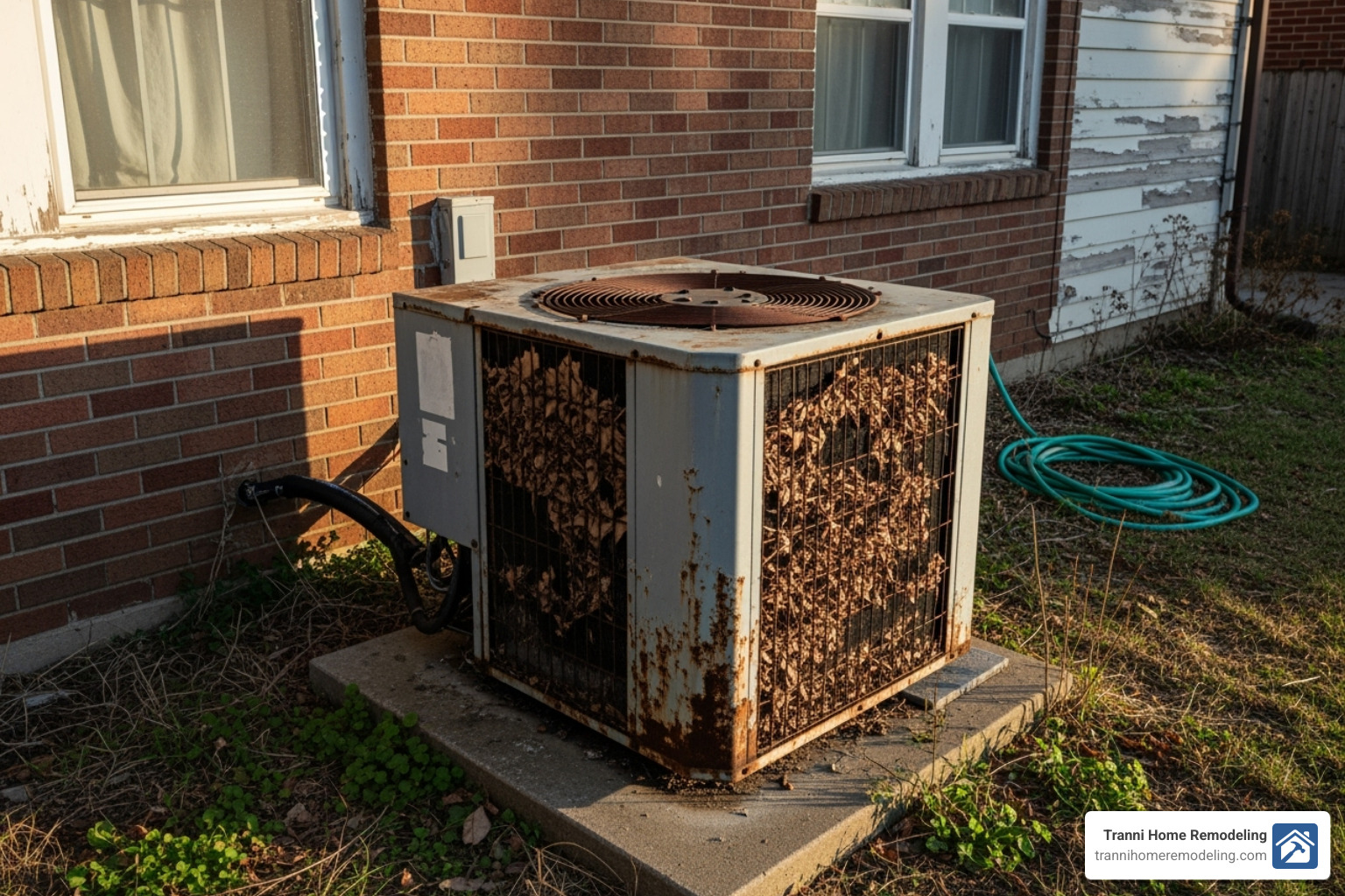 old HVAC unit - HVAC installation and maintenance