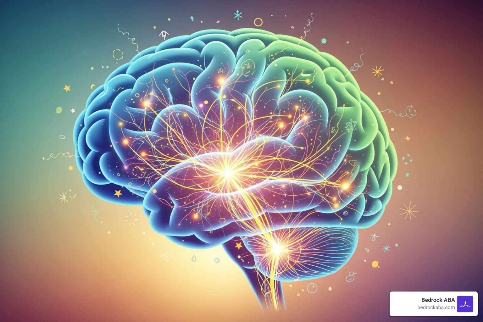 chart showing rapid brain development in early childhood - aba therapy for toddlers
