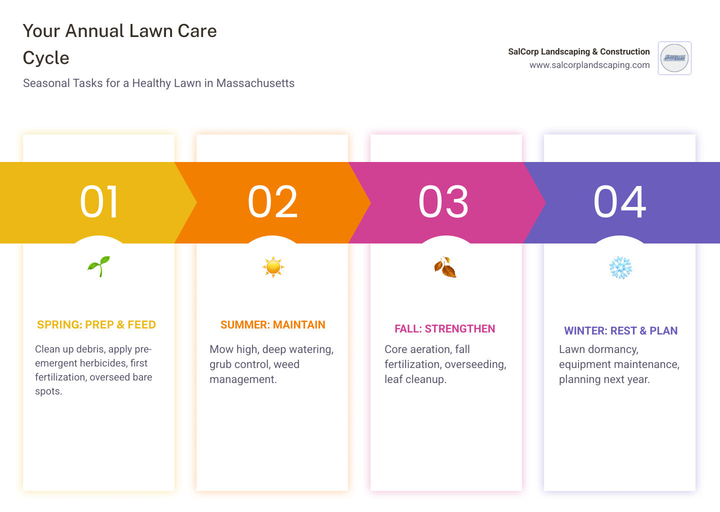 ANNUAL LAWN CARE SCHEDULES GUIDES BY SEASON visual data 3
