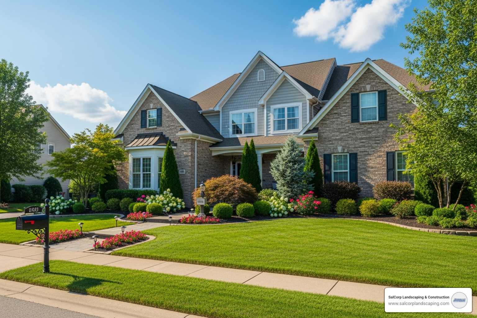 beautiful home landscape - annual lawn care schedule