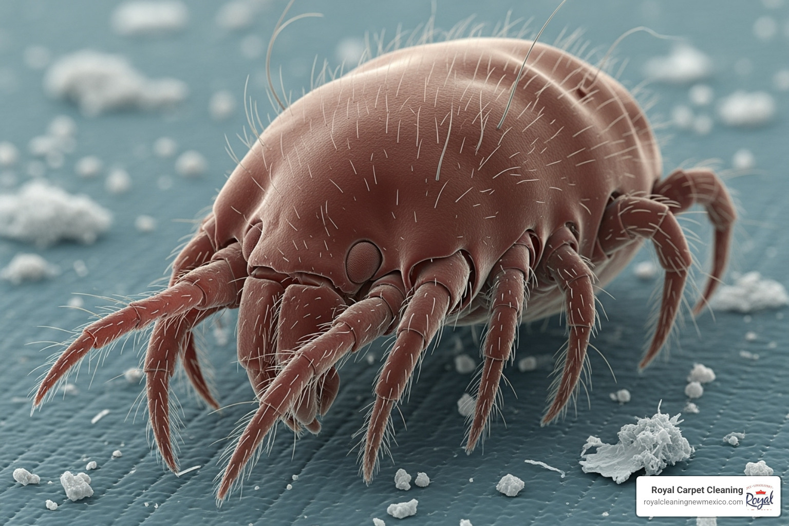 microscopic view of a dust mite - home allergen reduction