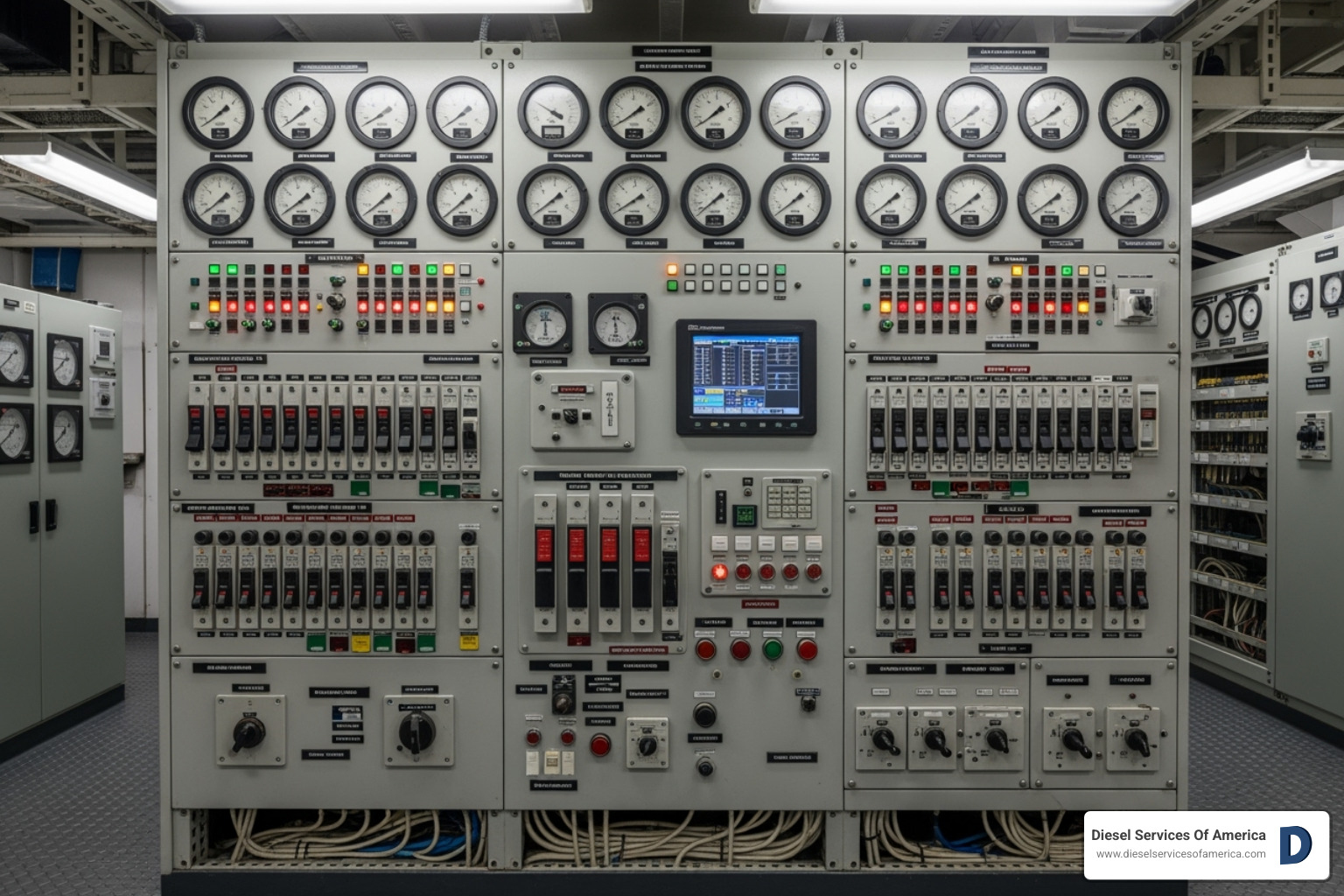 ship's main switchboard - auxiliary engine