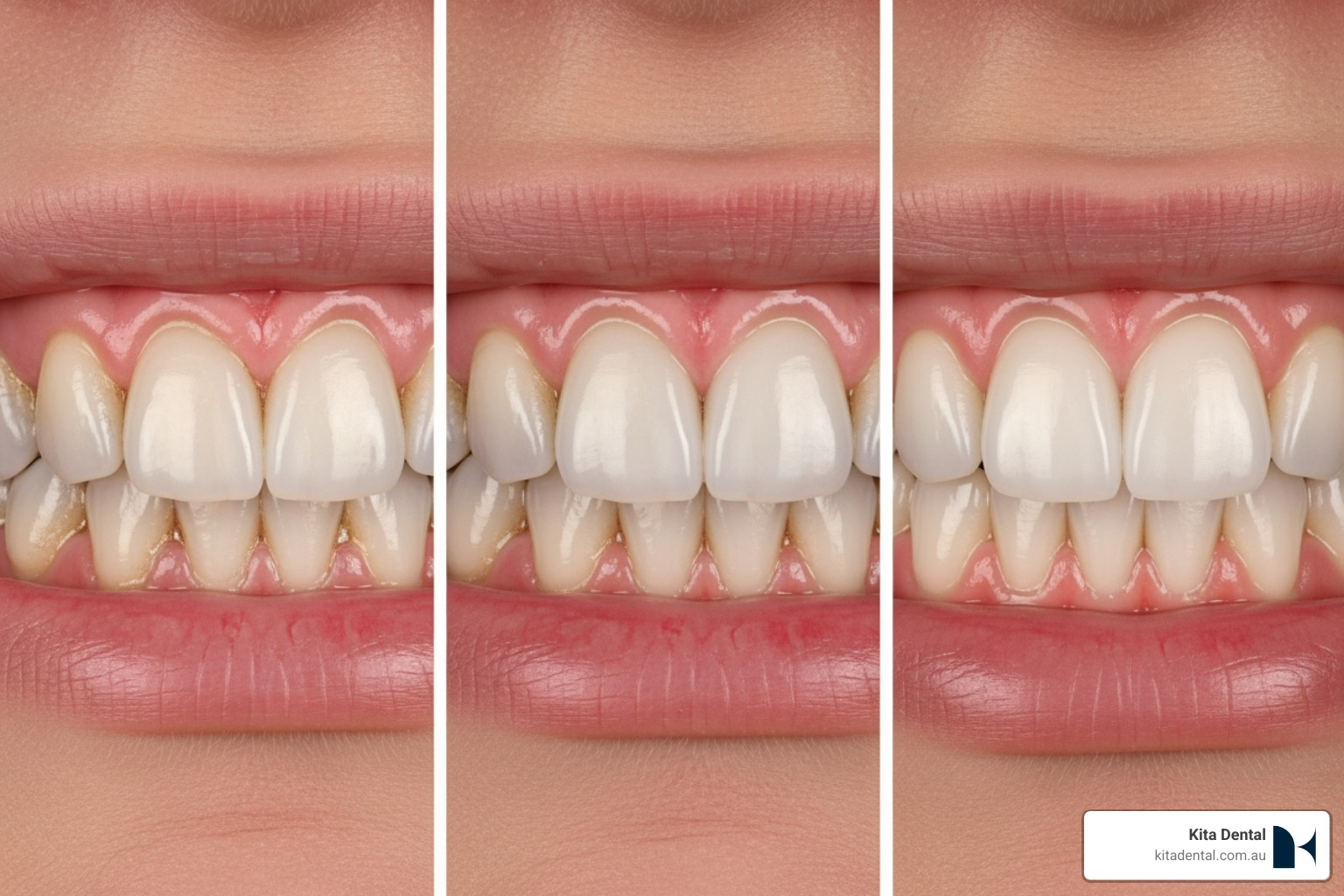 progression from a hygiene appointment to a final cosmetic result like veneers - dental hygienist sydney progression from a hygiene appointment to a final cosmetic result like veneers - dental hygienist sydney