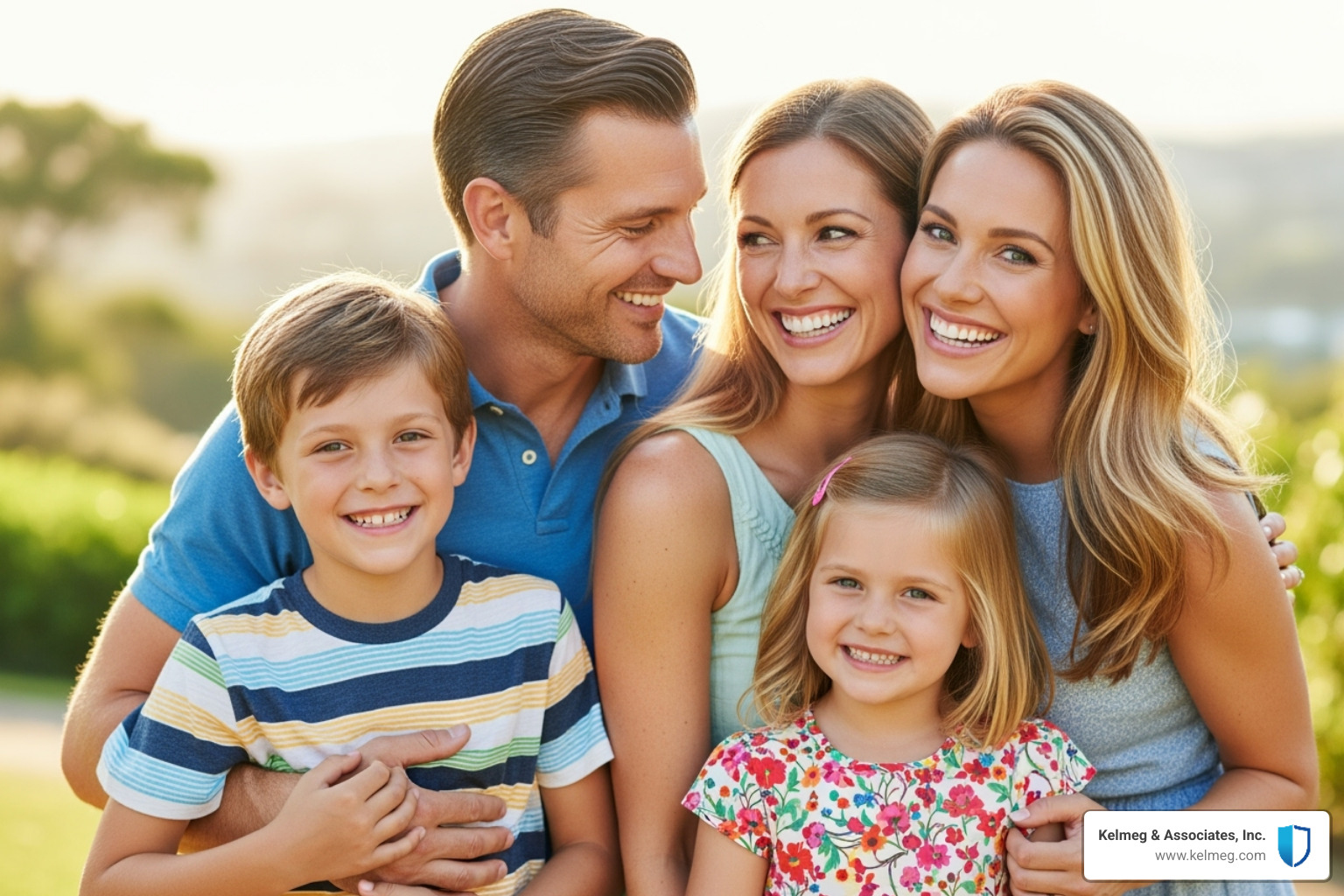 Family smiling, highlighting children's dental health — Colorado group dental plans