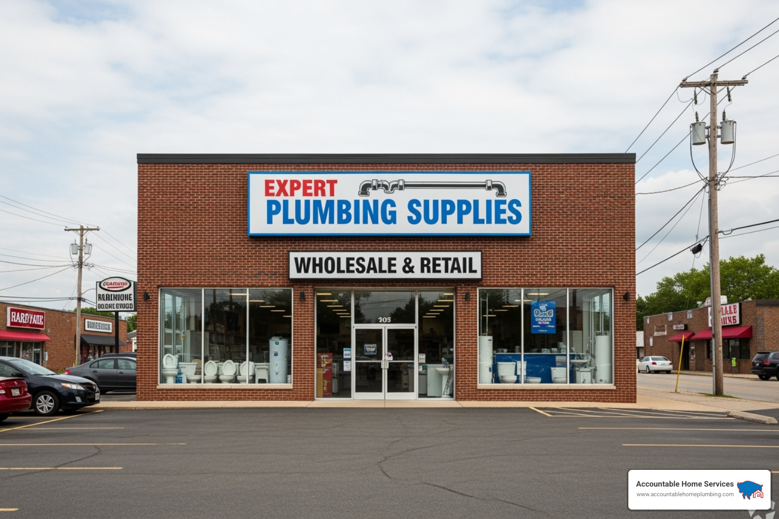 storefront for a plumbing supply distributor - plumbing supply thornton co