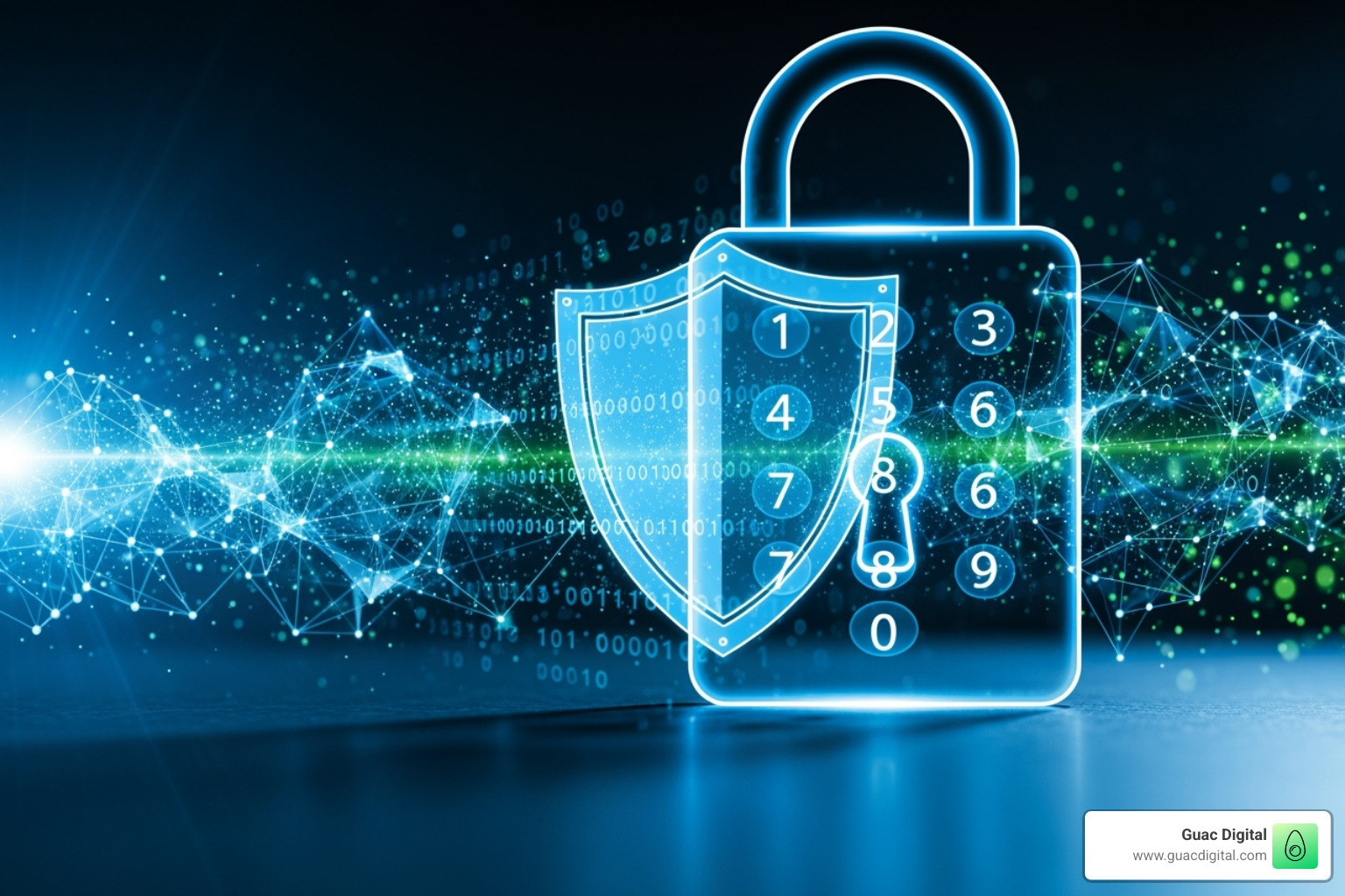 Lock and shield overlaying a data stream, representing privacy and security - why big data is a big deal in advertising Lock and shield overlaying a data stream, representing privacy and security - why big data is a big deal in advertising
