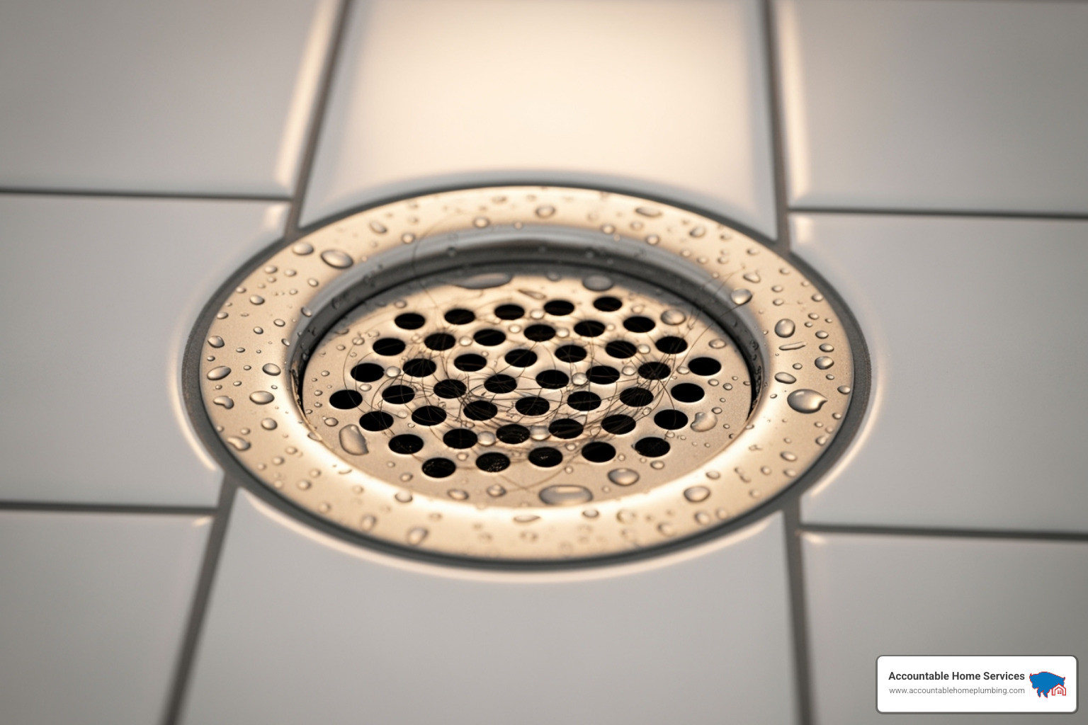 Drain screen in a shower - Clogged drain repair Denver
