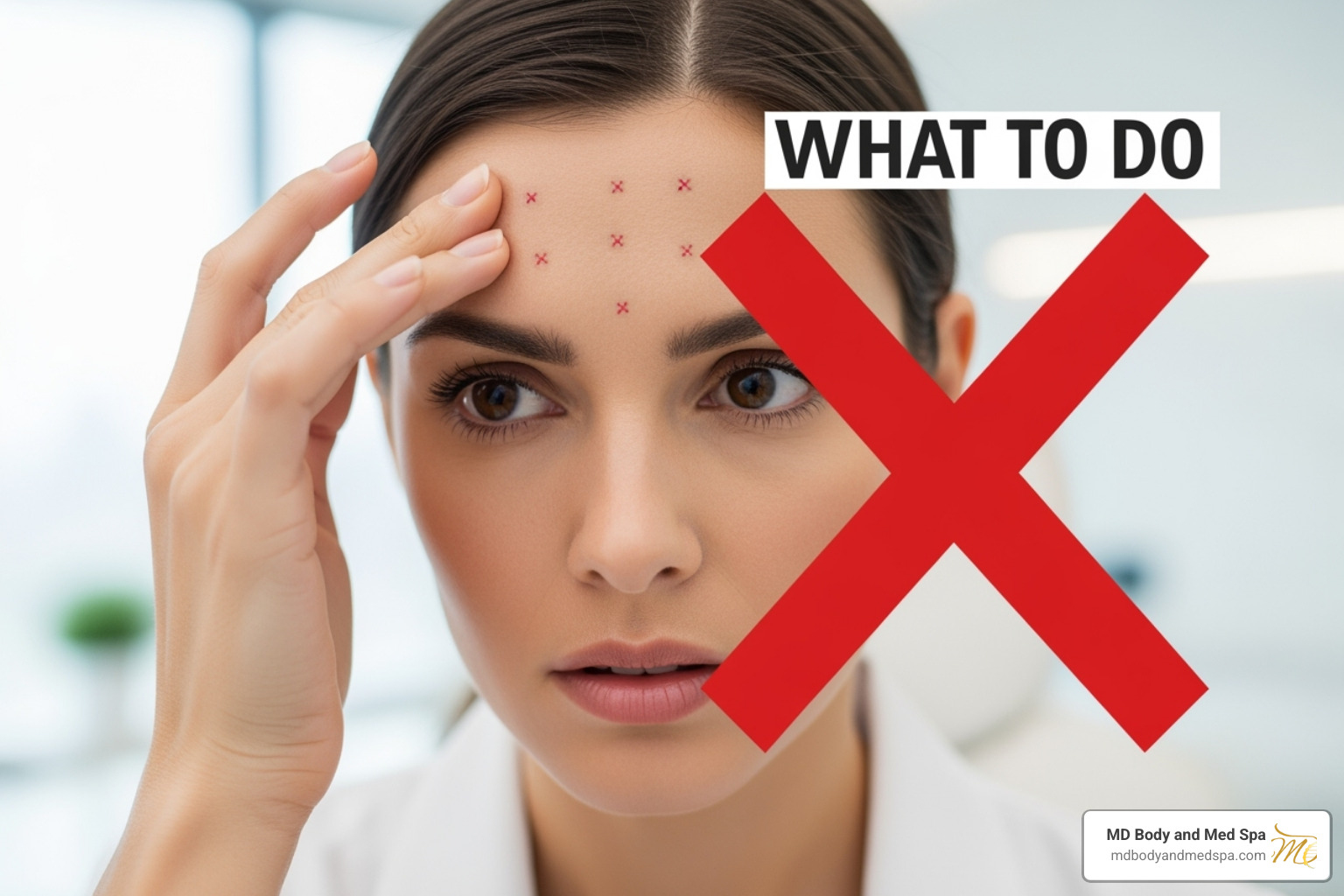 person sitting upright comfortably - what not to do after botox