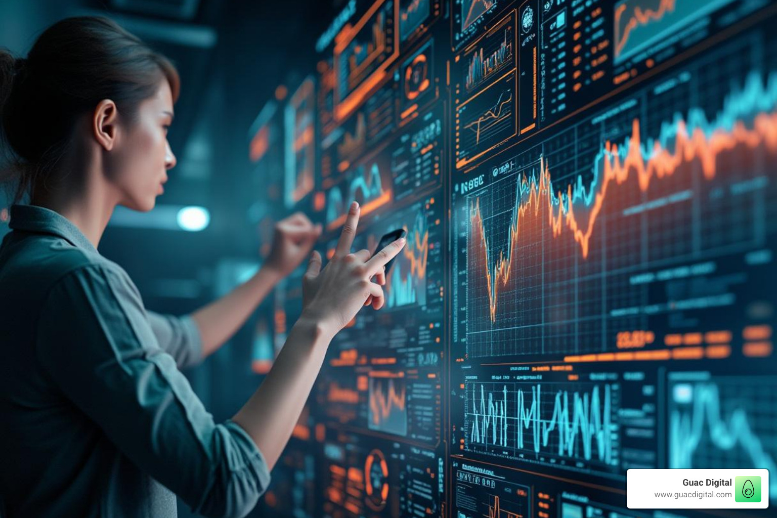 Futuristic interface showing AI analyzing advertising data - why big data is a big deal in advertising Futuristic interface showing AI analyzing advertising data - why big data is a big deal in advertising
