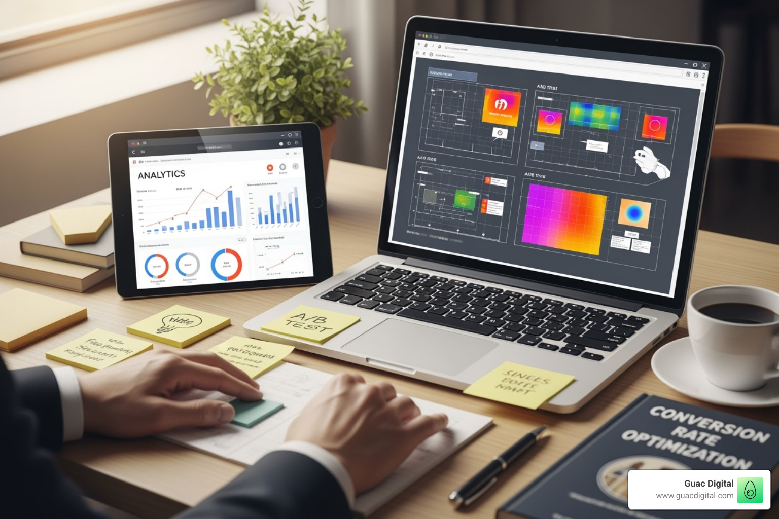 a heatmap showing user clicks and scroll depth on a webpage - How to optimize website design?