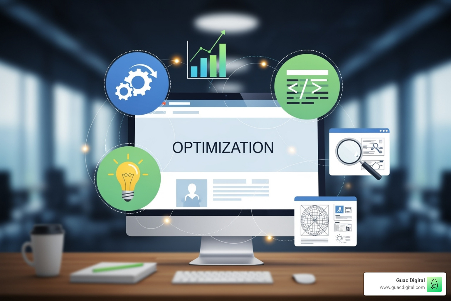 comparing a cluttered website layout with a clean, spacious design - How to optimize website design?