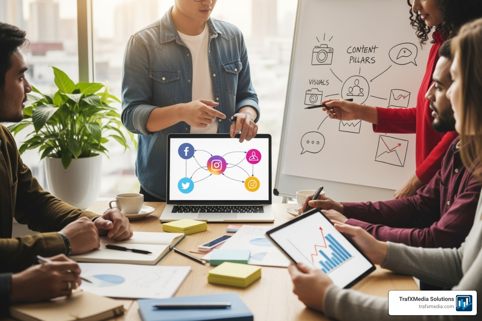 clean dashboard of social media scheduling tool - setting up social media for small business