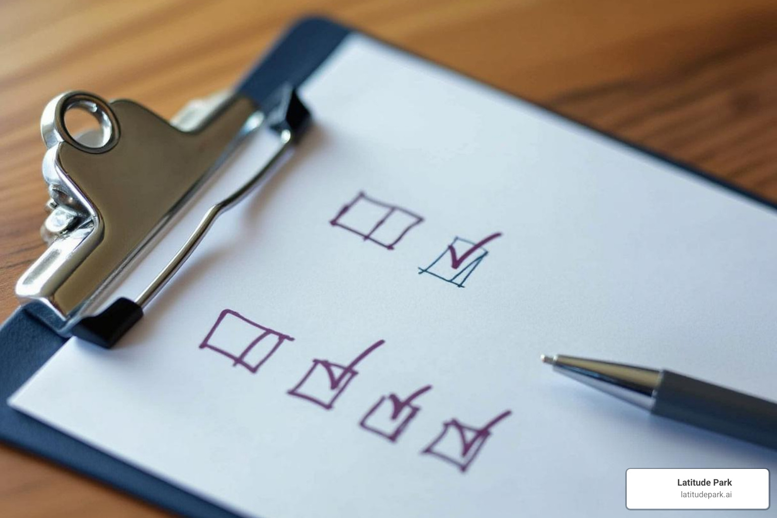 A checklist on a clipboard, symbolizing the key criteria to evaluate when choosing a franchise consultant company - franchise consultant companies
