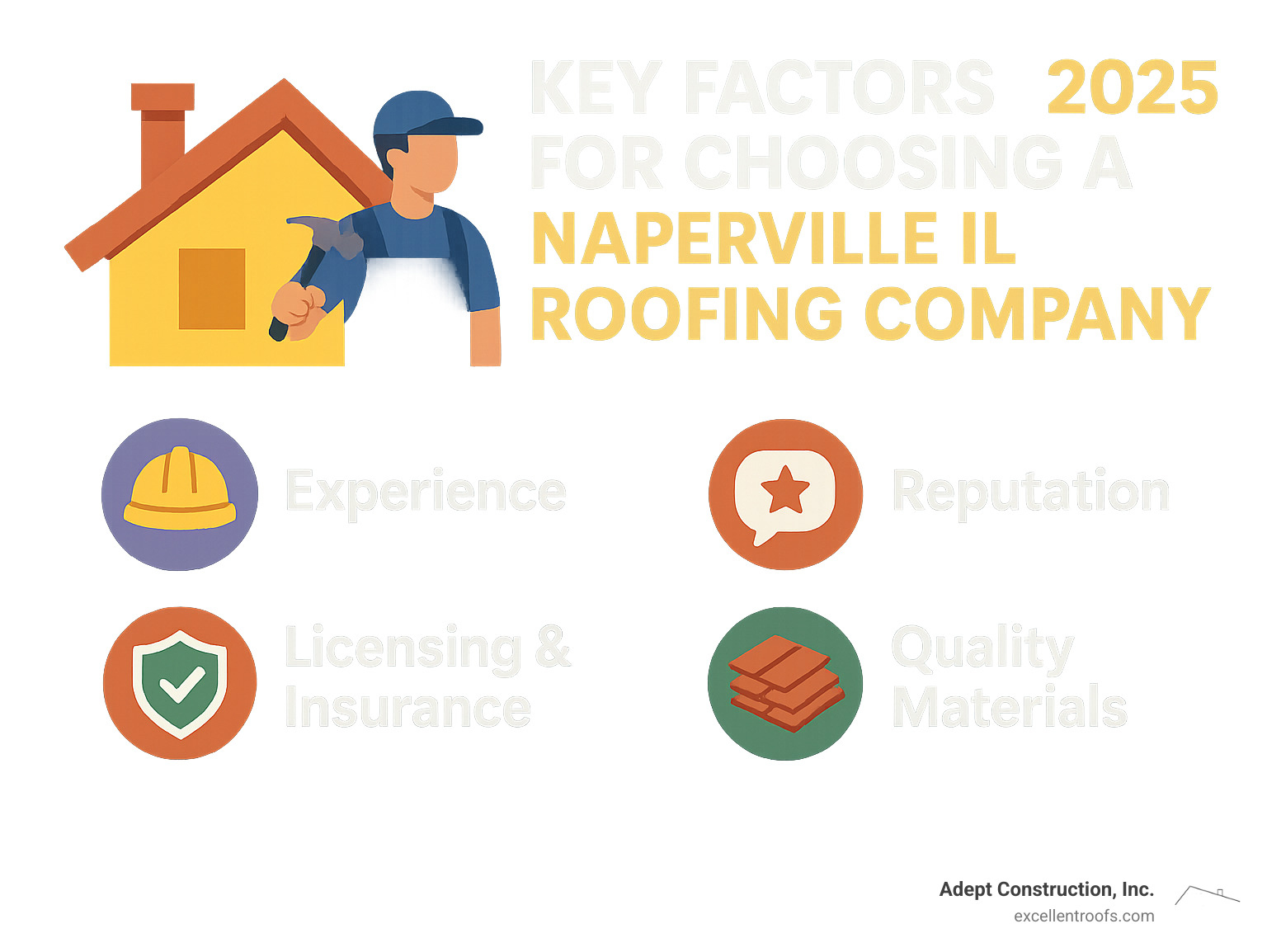 Key Factors for Choosing a Naperville IL Roofing Company - naperville il roofing company infographic  Key Factors for Choosing a Naperville IL Roofing Company - naperville il roofing company infographic