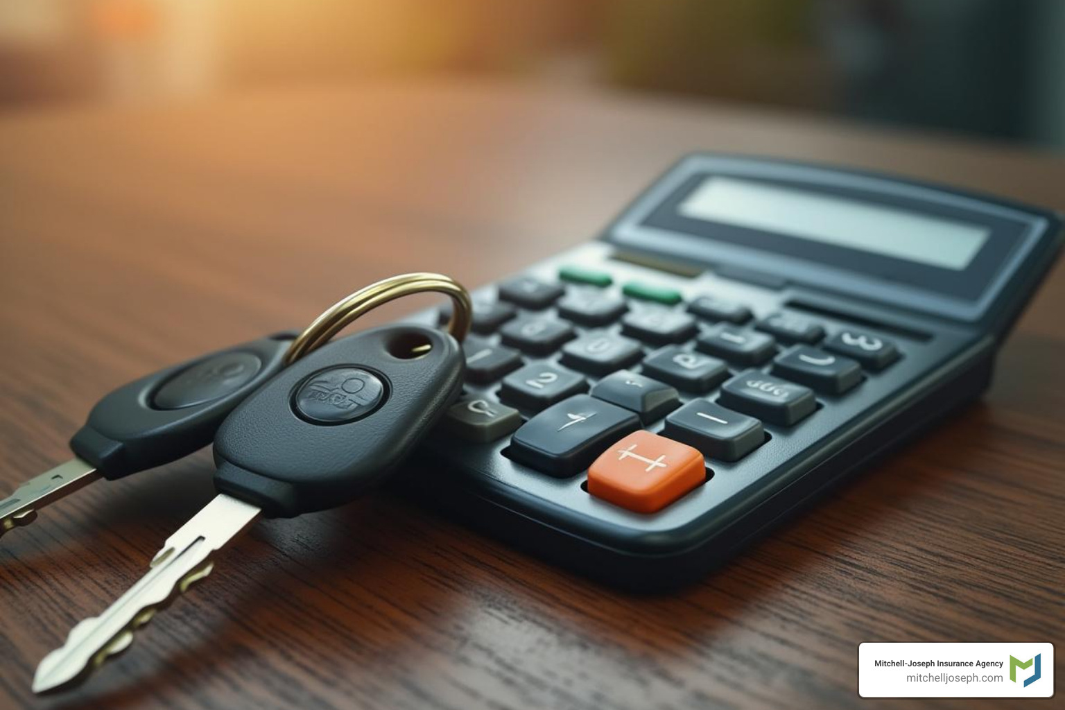Calculator and keys on a table - Condo insurance for landlords