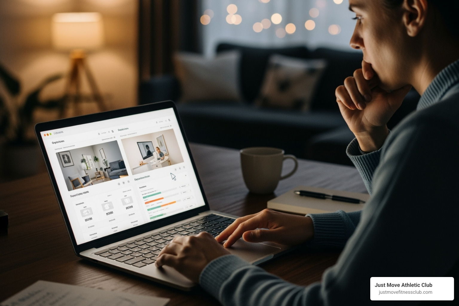 A person thoughtfully comparing options on a laptop - weight loss programs