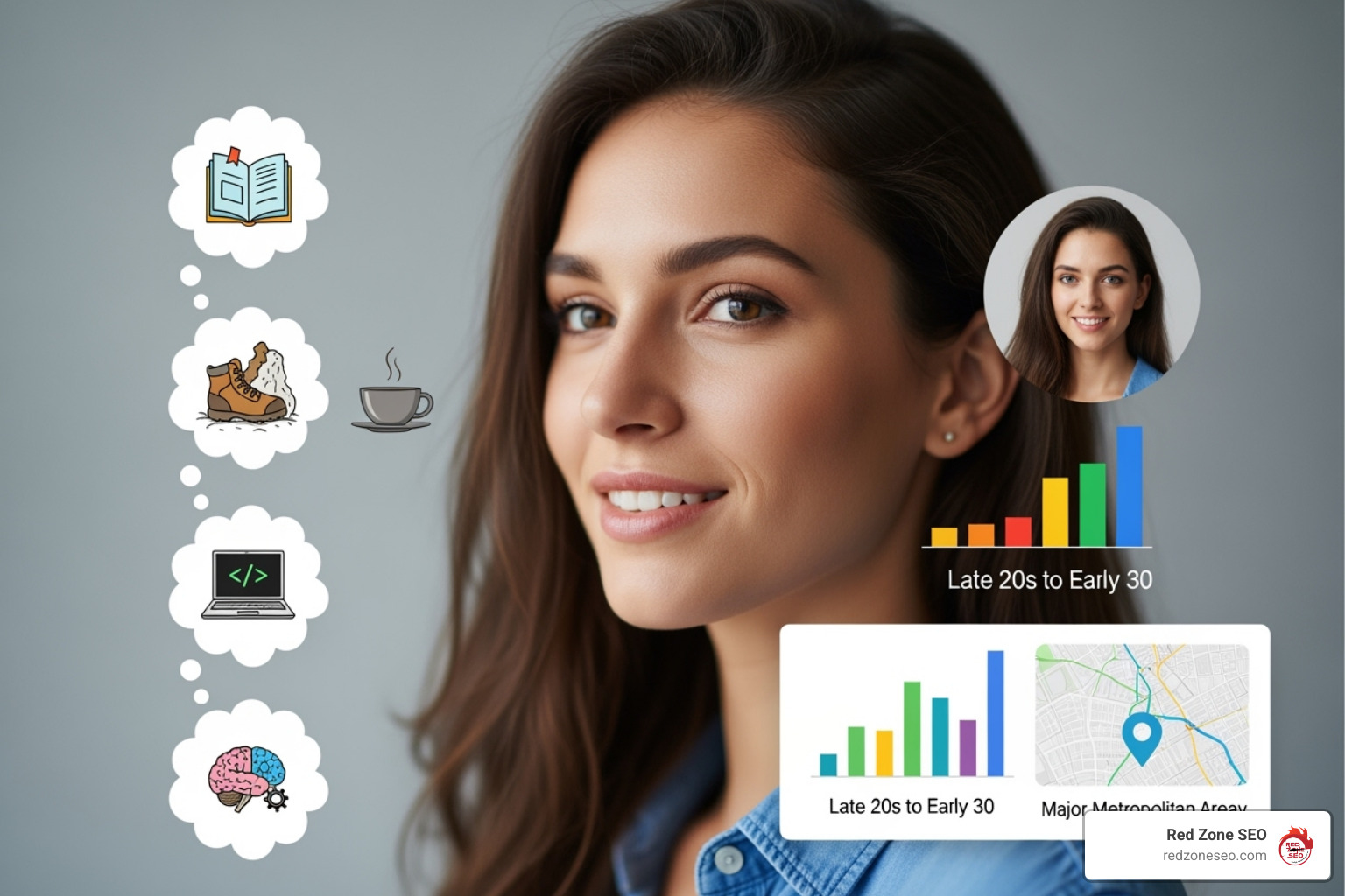 marketing persona profile with demographic and psychographic details - seo content strategies