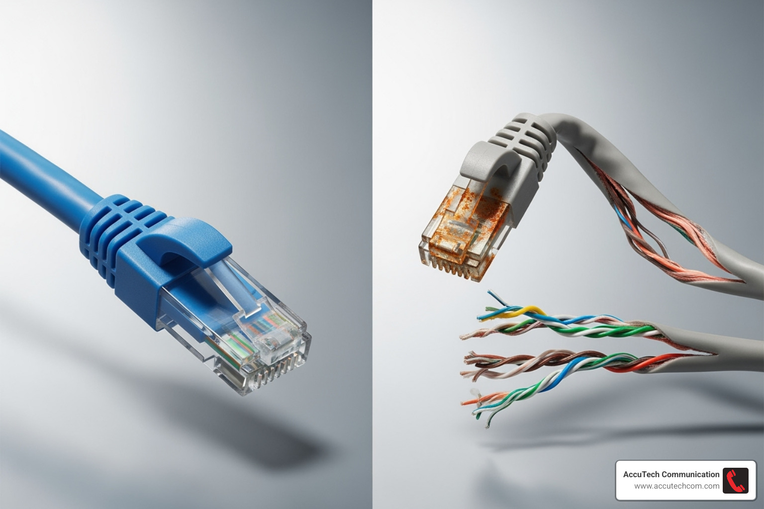 frayed vs pristine cable - does network cable have to be in conduit frayed vs pristine cable - does network cable have to be in conduit