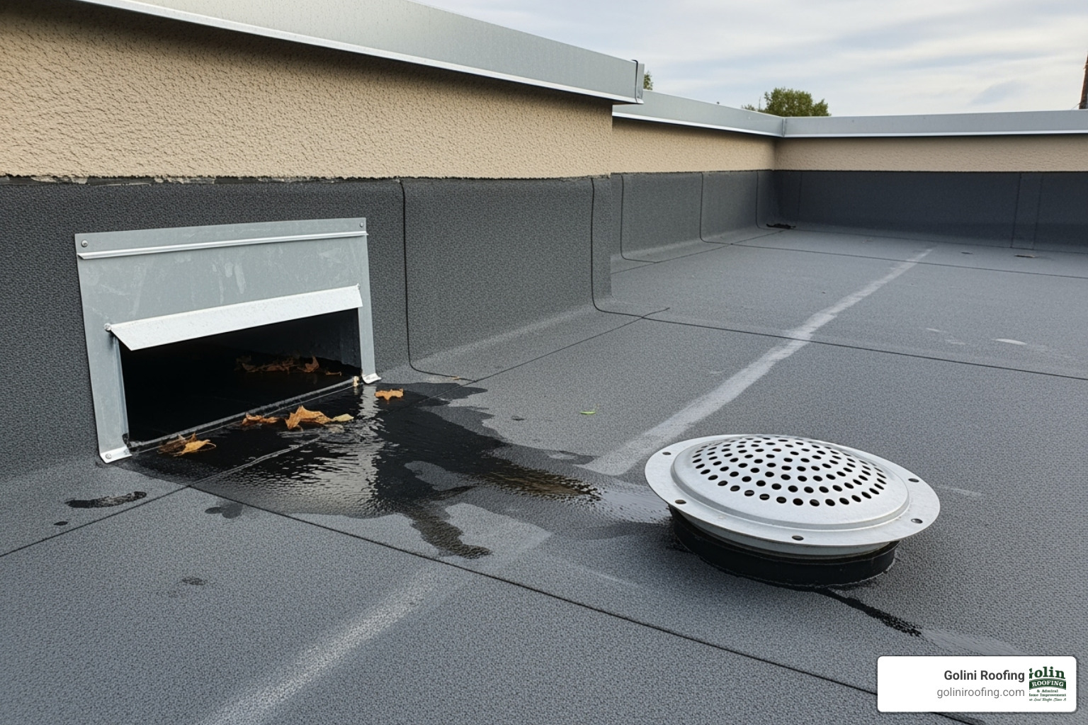 flat roof scupper and an internal drain - cost of flat roof replacement flat roof scupper and an internal drain - cost of flat roof replacement