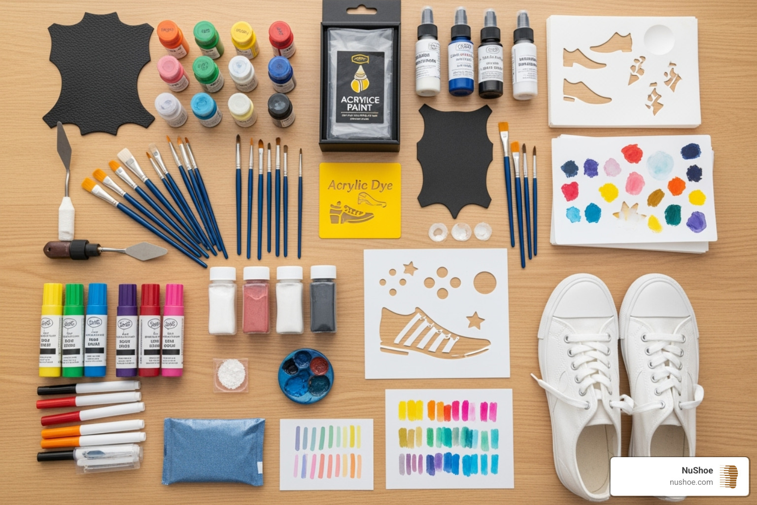 DIY shoe customization supplies - customize old shoes