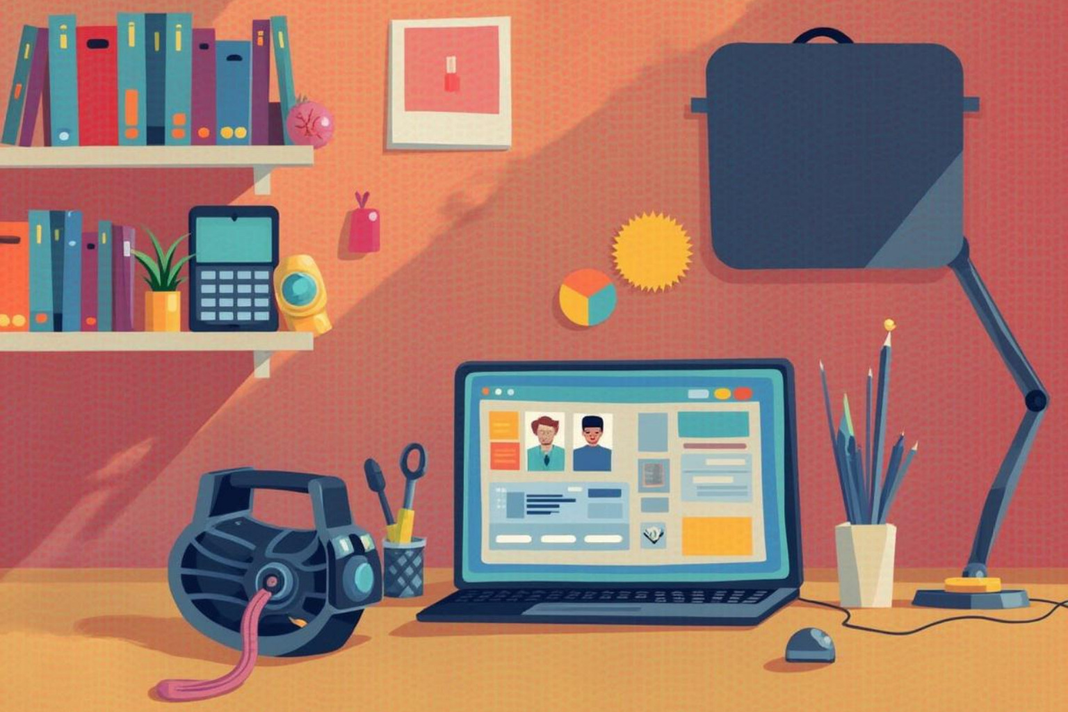 AI tool interface generating text or images, with a glowing brain icon symbolizing AI - content creator tools