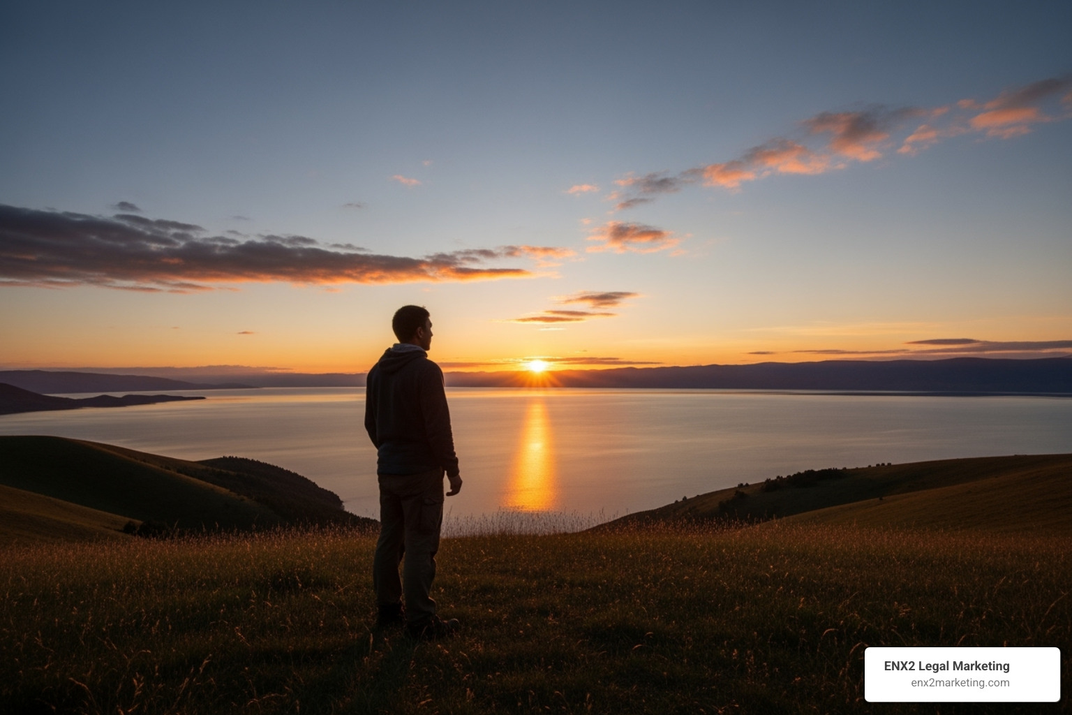 Image of a person looking towards a positive and bright future - uncontested divorce attorney